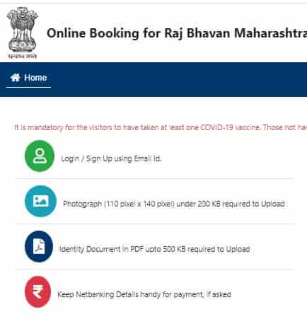 Rajbhavan Mumbai Visit Booking