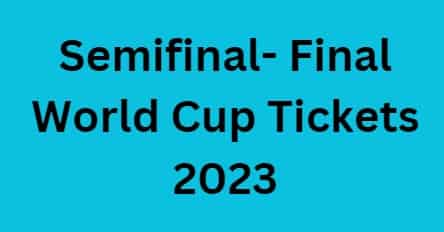 Semifinal- Final World Cup Tickets